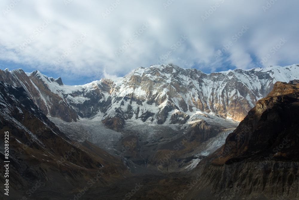 Obraz premium View of Annapurna I from Annapurna Base Camp Himalaya Mountains