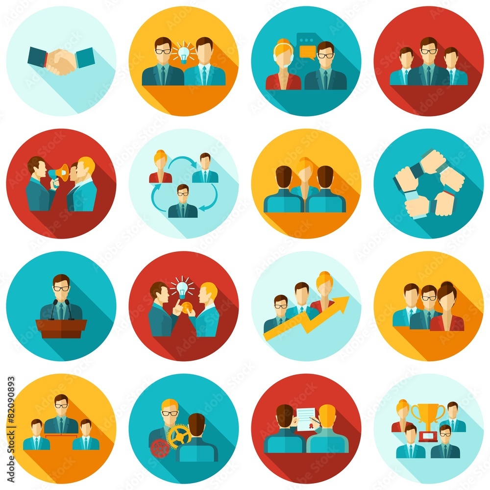 Teamwork Icons Flat Teamwork Icons Flat