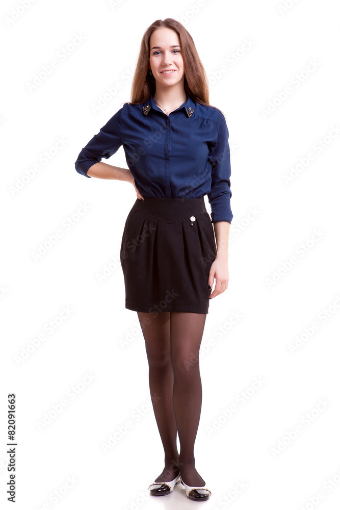 Young studend isolated over white background Young studend isolated over white background