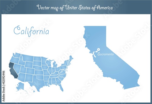 California state map
