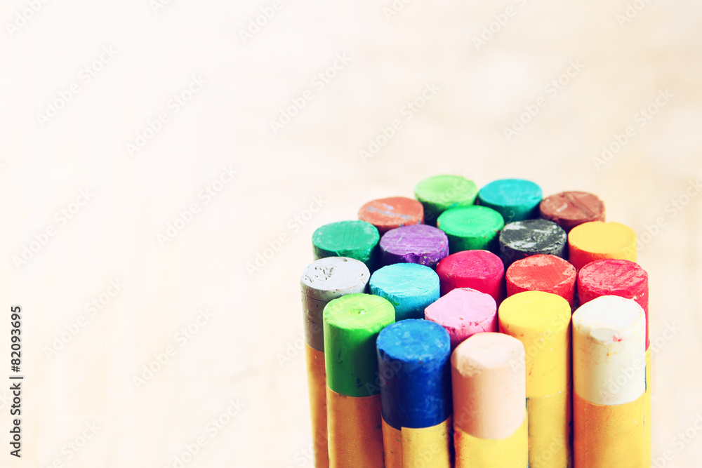 Image of varius colorful crayons Image of varius colorful crayons