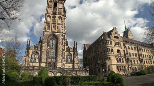 Salvator church and City hall - Duisburg - Germany photo