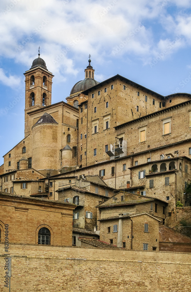view of Urbino, Italy