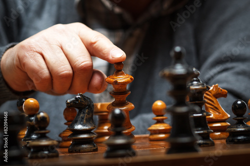 Winning chess move, checkmate.