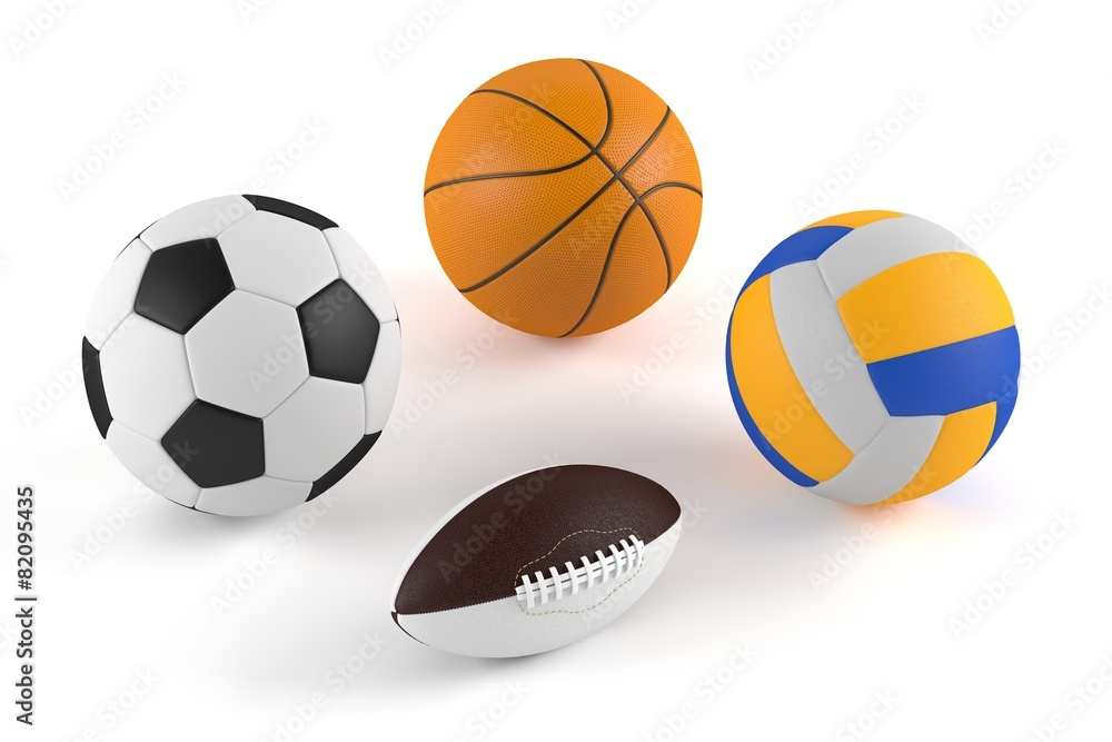 basketball, football, volleyball, rugby balls basketball, football, volleyball, rugby balls