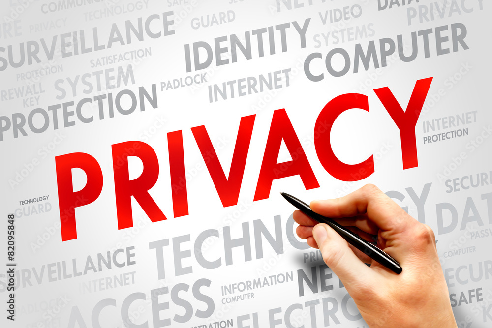 PRIVACY word cloud, business concept PRIVACY word cloud, business concept