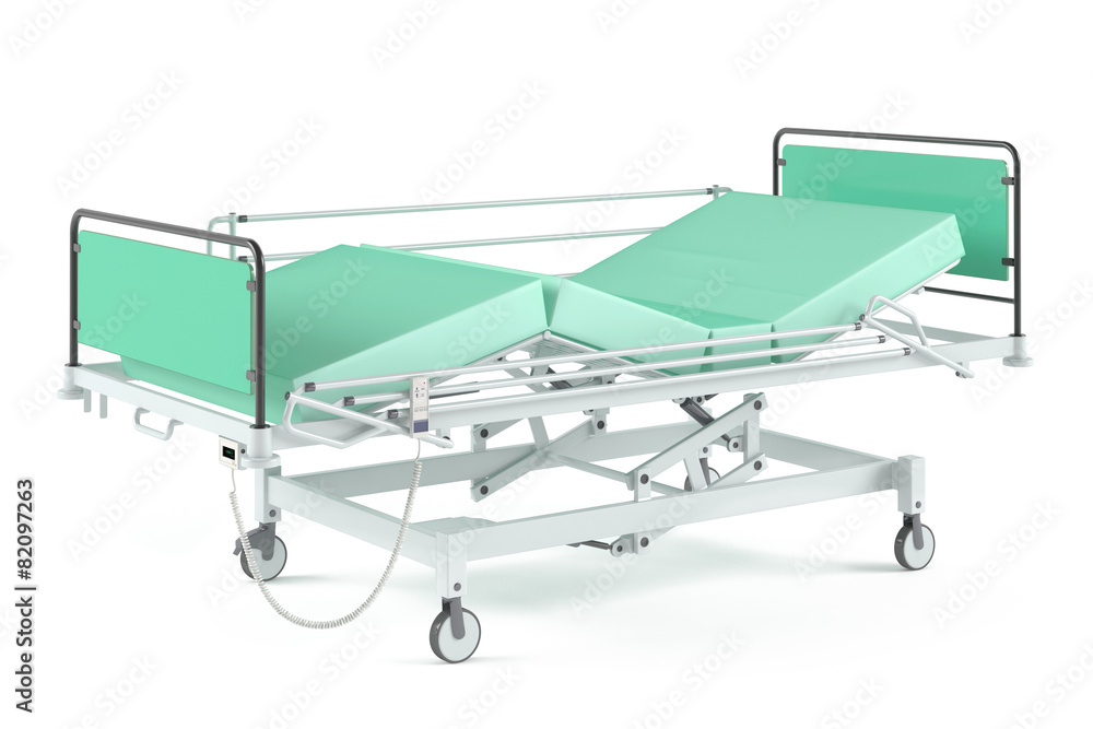 Medical transform bed isolated Medical transform bed isolated