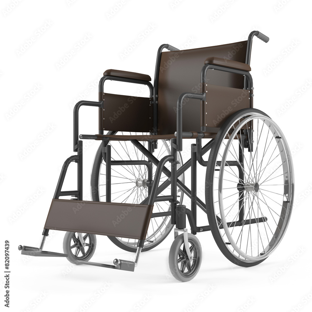 Wheelchair front isolated Wheelchair front isolated