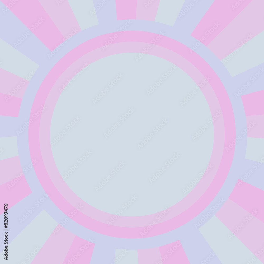 pastel circle with  radius for abstract background, vector illus