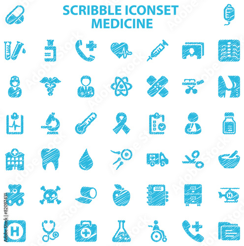 Scribble Iconset Medicine