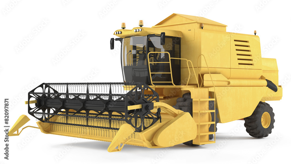 Obraz premium combine-harvester isolated