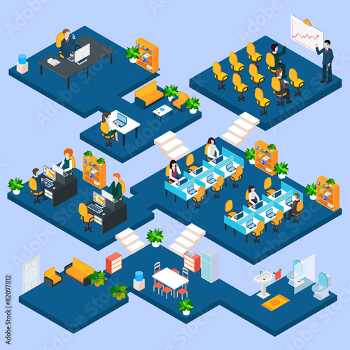 Multistory Office Isometric
