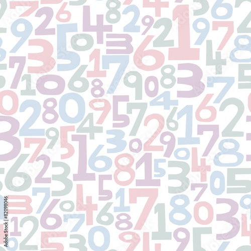 seamless pattern numbers