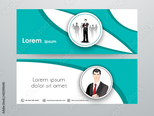 Professional website header or banner for business.