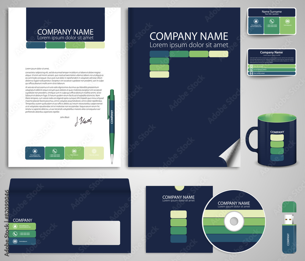 Naklejka premium Corporate identity