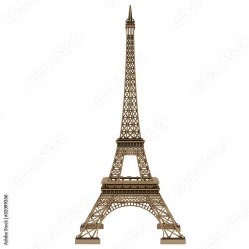 Eiffel tower isolated © Flash concept