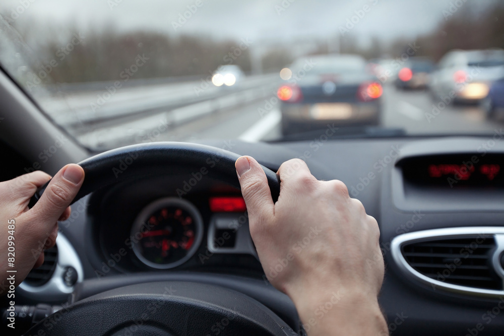 speed control and security distance on the road, driving safely speed control and security distance on the road, driving safely