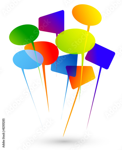 discussione, dialogo, comunità, colori