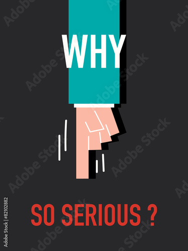 Canvas Print Words WHY SO SERIOUS