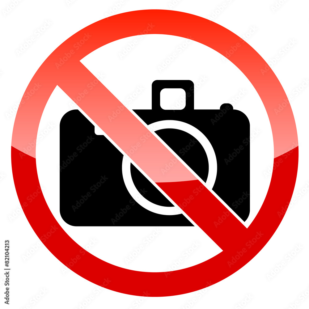 No photography sign No photography sign