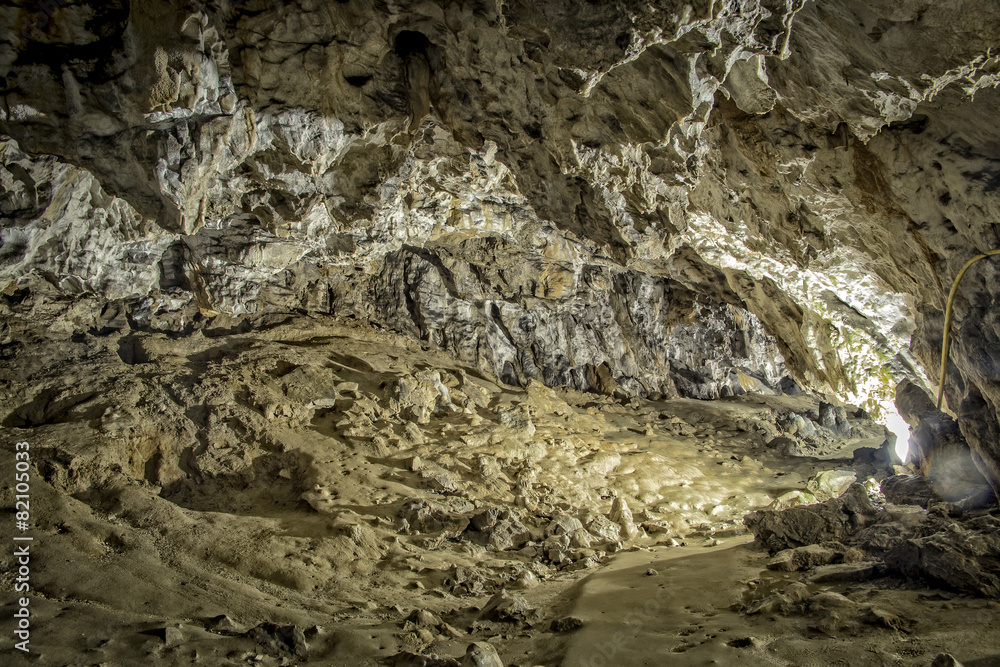 Interior of Polovragi cave, Romania