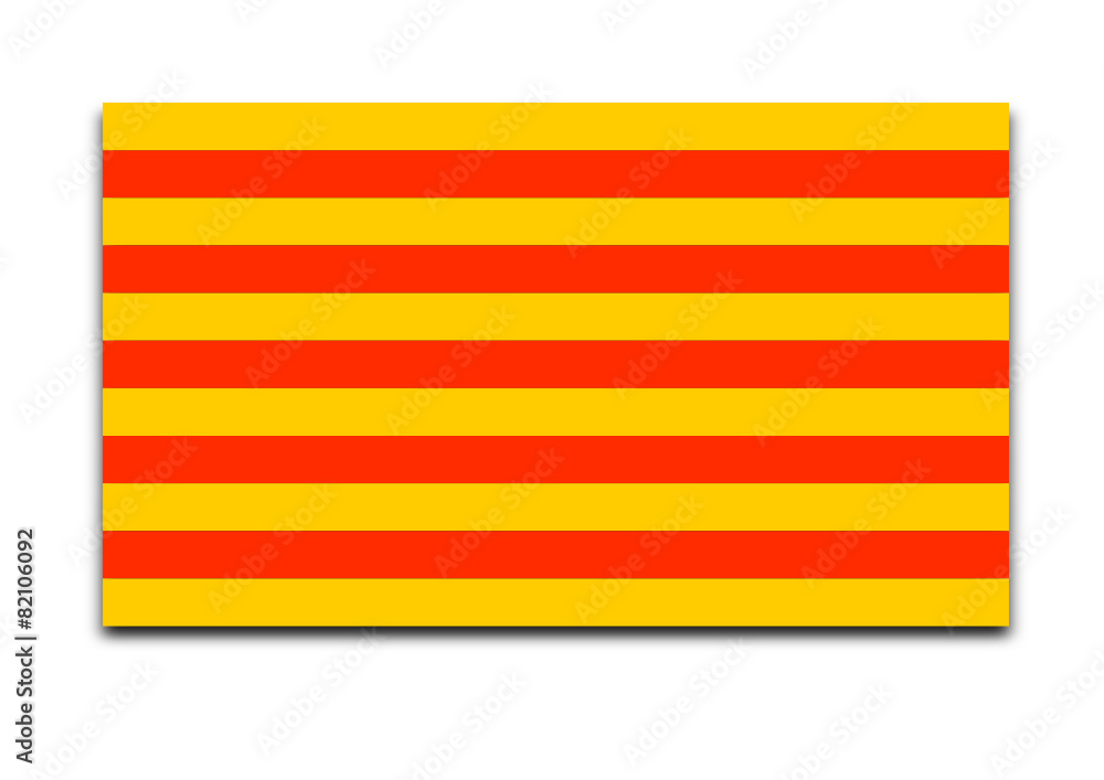 Bandera catalana Stock Vector | Adobe Stock