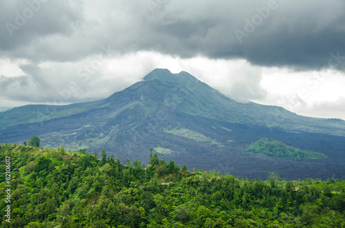 Volcano Mount view from Kintamani  Bali  Indonesia