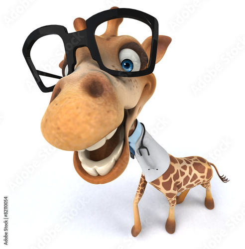 Canvas Print Fun giraffe