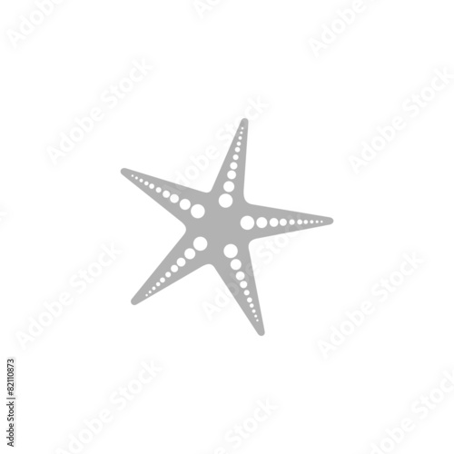 Simple icon starfish.