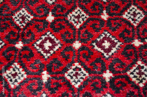 Detail pattern wool carpet handmade