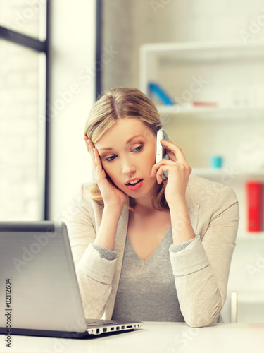 businesswoman with cell phone