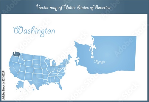Washington state map