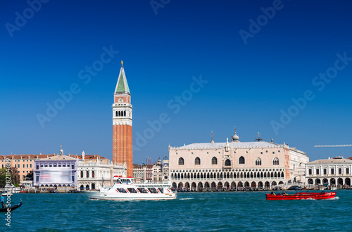 St Mark Square as seen from Grand Canal, Venice - Italy © jovannig
