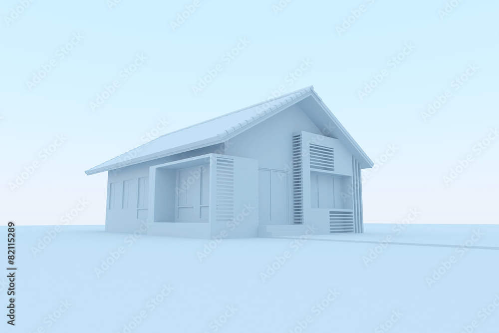3D render of home