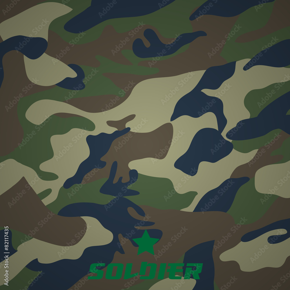 Fototapeta premium camouflage fabric pattern shape