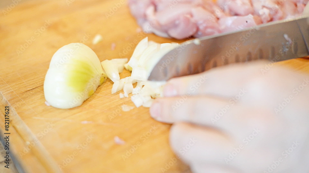 Preparation of italian pasta with chicken. Preparation of italian pasta with chicken.