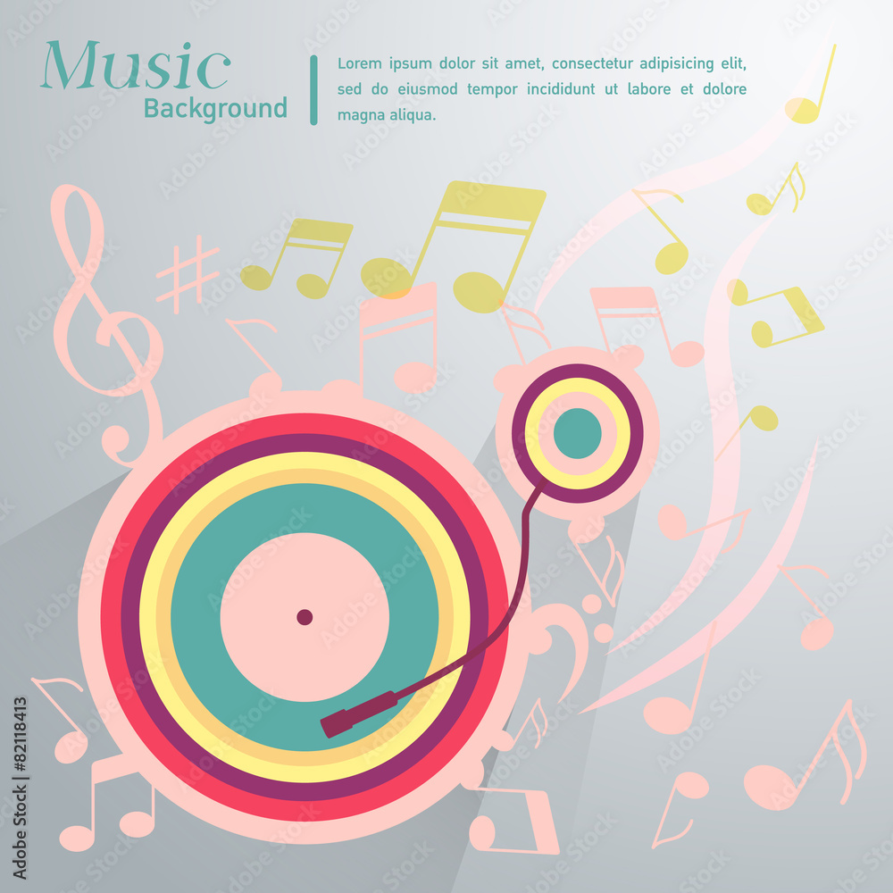 Fototapeta premium music background