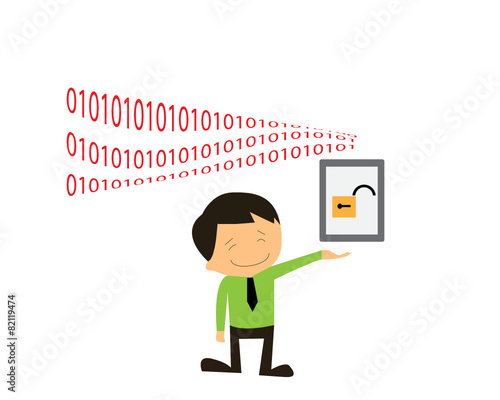 Cloud computing security concept technology