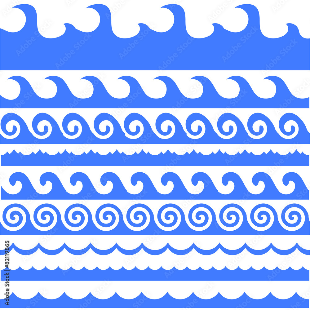 Sea Waves Set Sea Waves Set