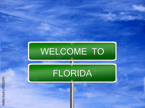 Florida State Welcome Sign