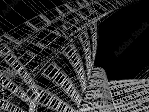 Wallpaper Mural Abstract modern building Torontodigital.ca