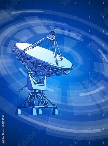 satellite dishes antenna - doppler radar