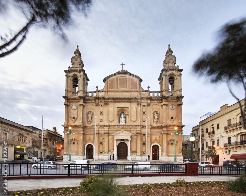 Church of St. Joseph in Msida ( Imsida ). Malta island