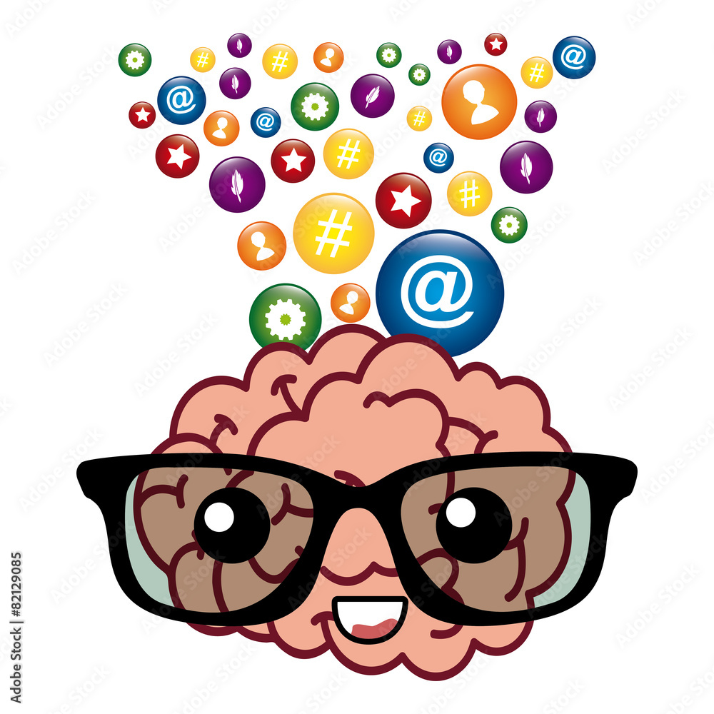 Naklejka premium social media