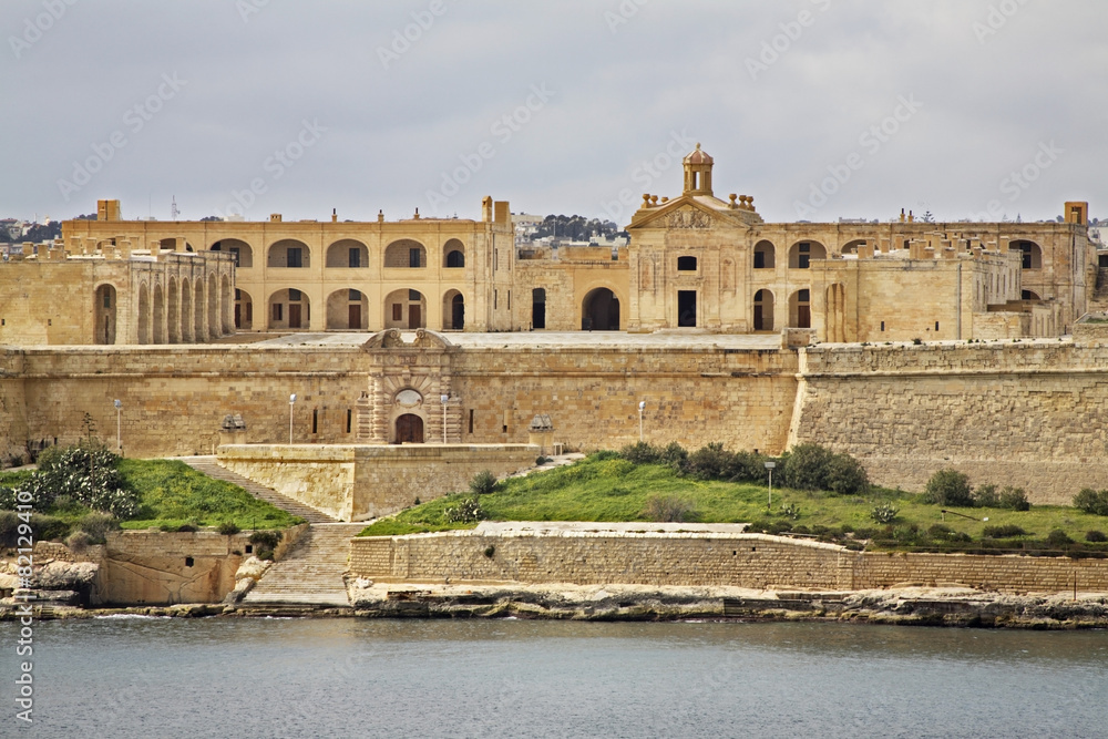Fort Manoel near Sliema. Malta island