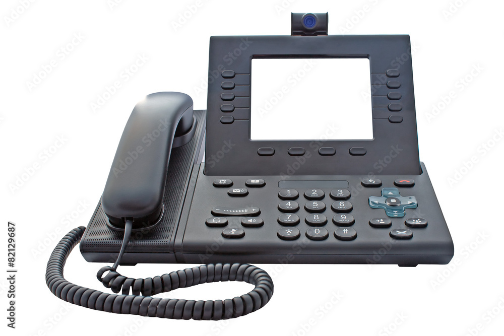 VoIP Phone with Blank Display VoIP Phone with Blank Display