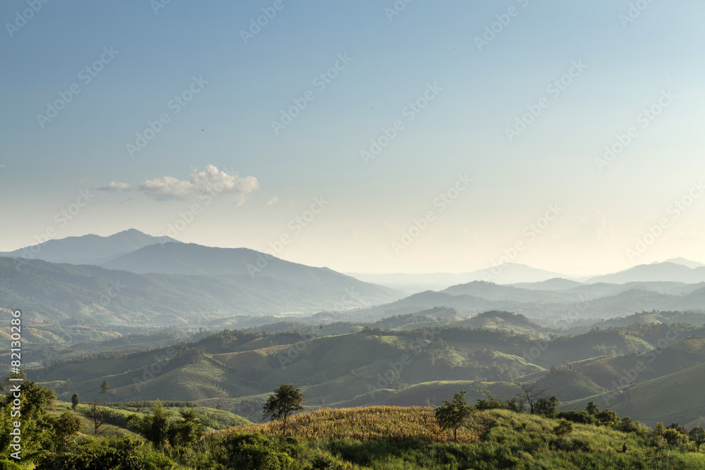 Naklejka premium Phu Chi Fa, Thailand