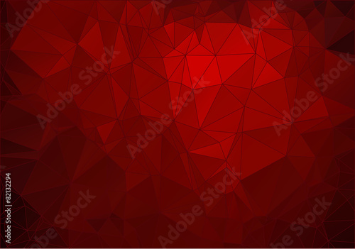 Abstract crimson polygonal background for web