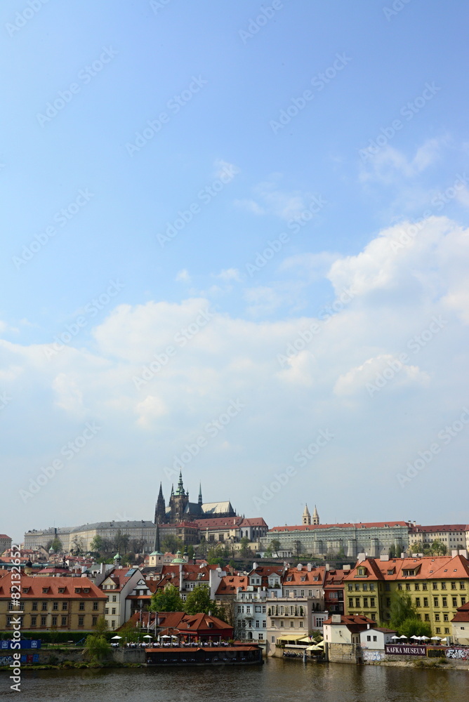 st. Vit cathedral in area of Prague castle