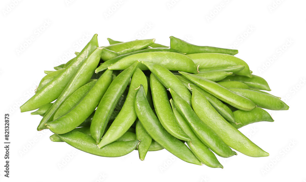 pile of fresh peas isolated on white background pile of fresh peas isolated on white background